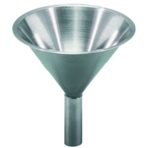 Special funnel for powder, 18/10 stainless steel