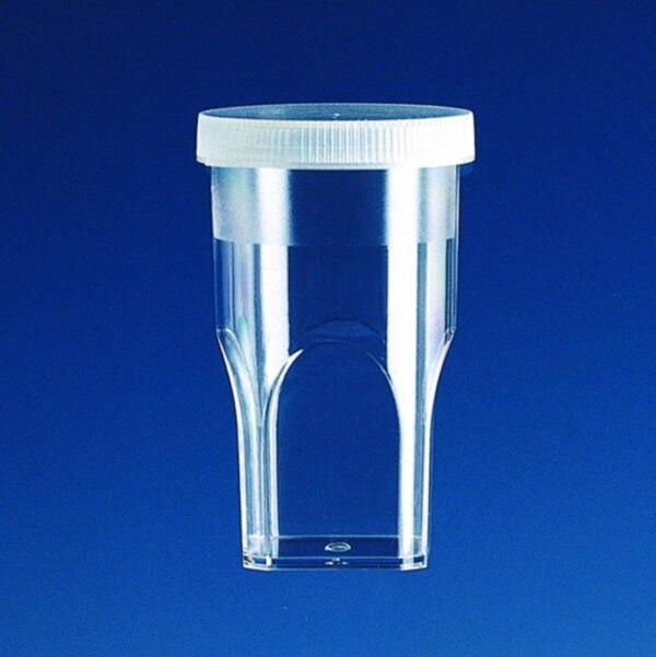 Sample cups, PS, with lid, PE, for COULTER COUNTER®