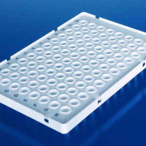 96-well PCR plates, PP, raised half frame