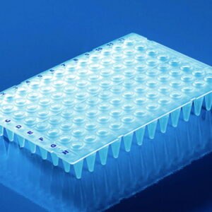 96-well PCR plates, PP, non-skirted, with elevated well rim