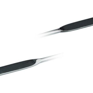 Micro double-ended spatulas, 18/10 steel