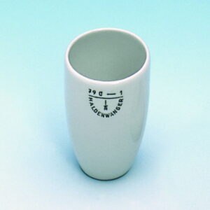 Crucibles, porcelain, tall form