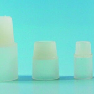 Stoppers, silicone, with turn-over flange