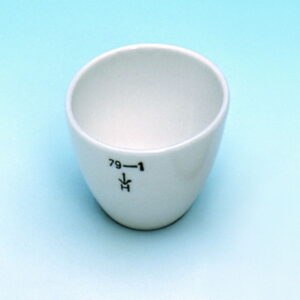 Crucibles, porcelain, low form