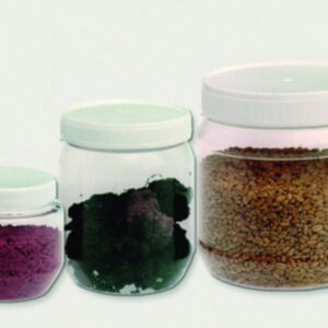 Wide mouth jars, PET, with screw cap, PP