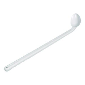 Disposable spoons, curved, long handle, PS, white