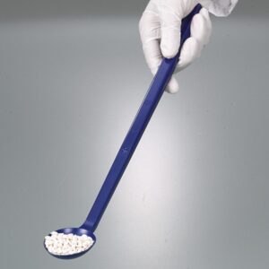 Disposable spoons, long handle, PS, blue