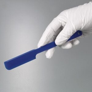 Disposable sampling spatula, PS, blue