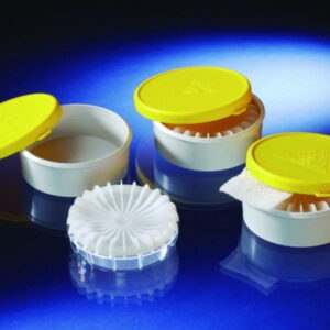 Sample containers external bin, PE with snap on lids