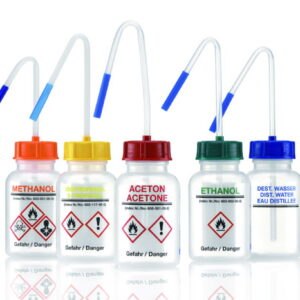 Safety wash bottles, wide mouth, series 303, LDPE