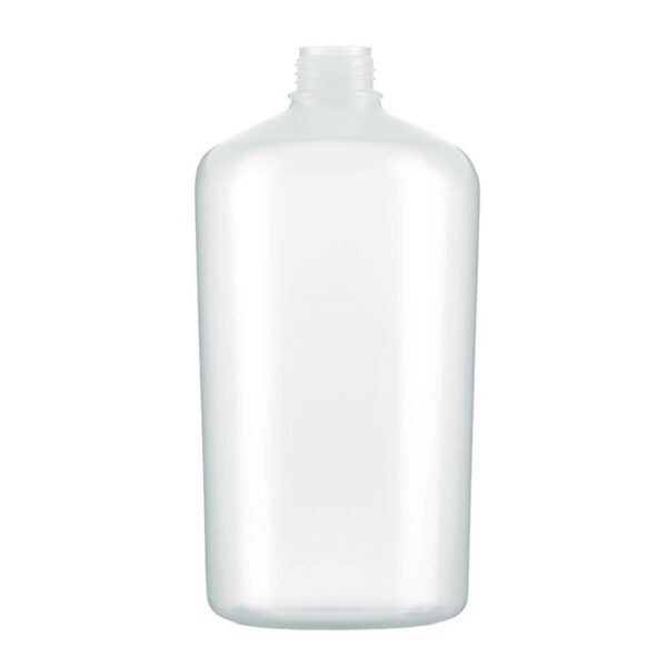 Round square-shouldered bottles without closure series 302, HDPE