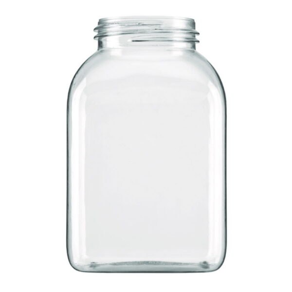Square wide-mouth containers without closure, series 310, PETG