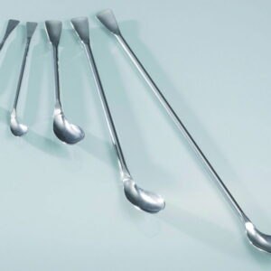 Sample spoons, stainless steel