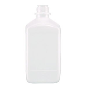 Square reagent bottles without closure, HDPE