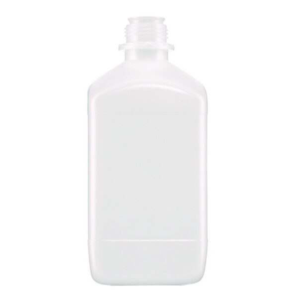 Square reagent bottles without closure, HDPE
