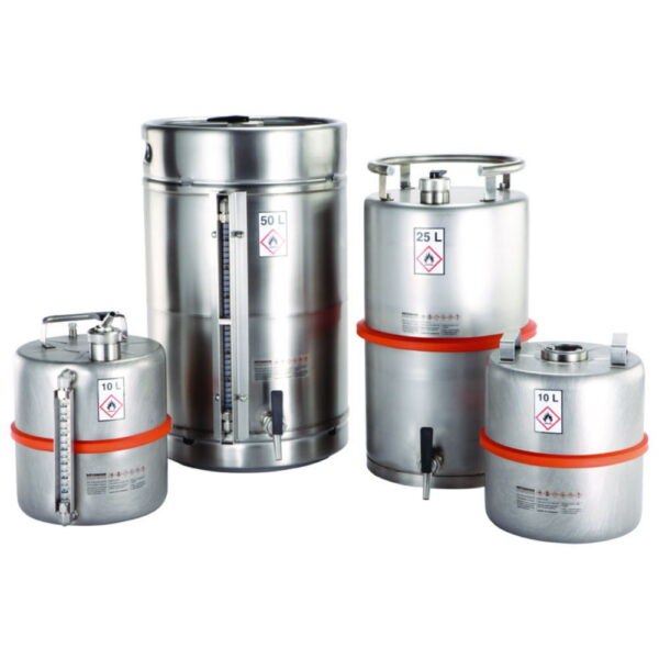 Safety transportation barrel without pressure control valve