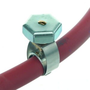 Tubing clips, 18/10 steel