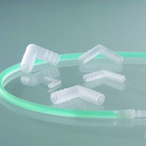 Tubing connectors, L-shape, PP