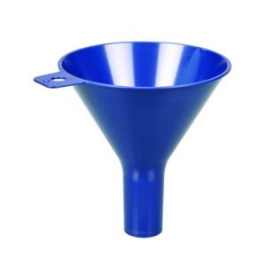 Disposable powder funnels, PS, blue, detectable