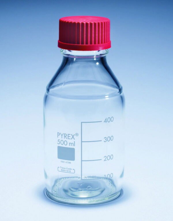 Laboratory bottles, Media-lab, PYREX®, with heat resistant screw cap