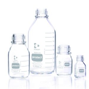 Laboratory bottles Protect DURAN®, with retrace code