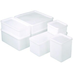 All-purpose boxes, square shaped, PE