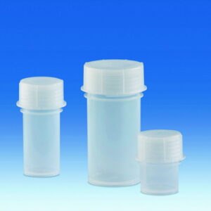 Jars with screw cap, PP