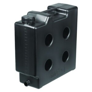 Space-saving jerrycans, HDPE, electrically conductive, with threaded connector