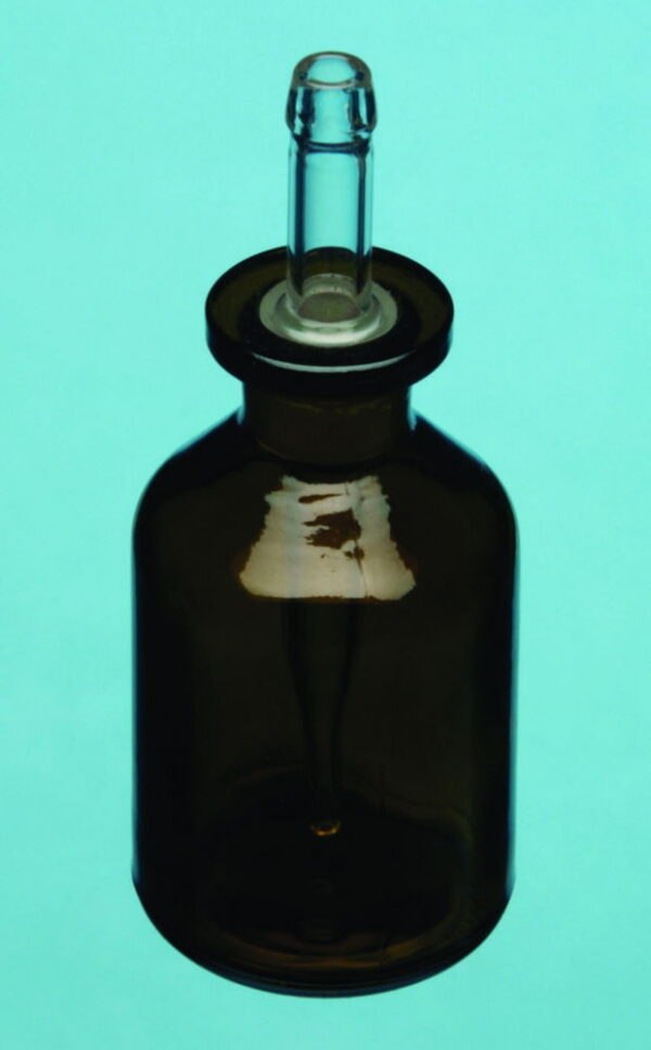 Dropping bottles, pipette bottles, soda-lime glass, amber