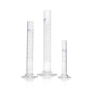 Measuring cylinders DURAN®, tall form, class A, blue graduations