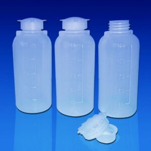 Narrow-mouth bottles, PE, graduated