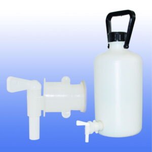 LLG-Aspirator Bottles, narrow neck, HDPE, with stopcock