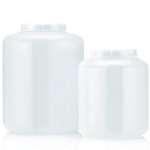 Wide-mouth bottles, with closure, 357 series, HDPE