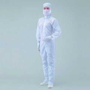 Overall for cleanroom ASPURE, polyester, with integrated hood
