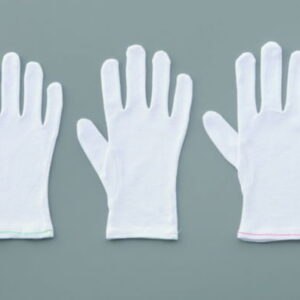 Cotton smooth glove, white