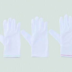Gloves ASPURE, white, nylon