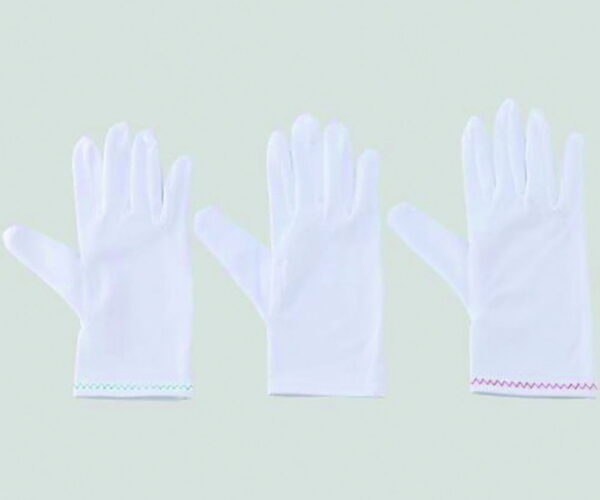 Gloves ASPURE, white, nylon