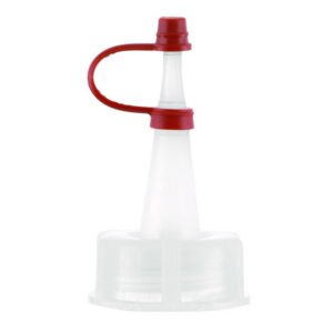 Dropping caps with captive cap, for narrow-mouth bottles, series 301 / 302 / 310, LDPE