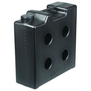 Space-saving jerrycans, HDPE, electrically conductive, without threaded connector