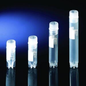 Cryotubes Nunc, with starfoot and writing area