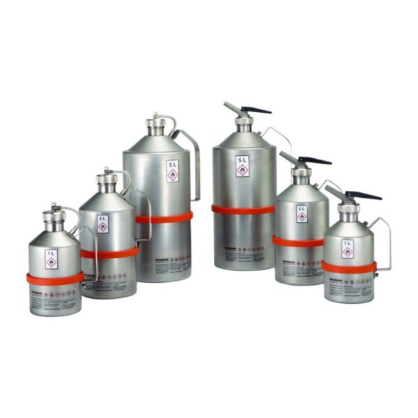 Safety transportation can for solvents, with pressure control valve