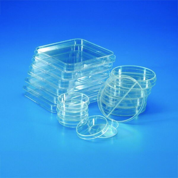 Petri dishes, PS, without vents