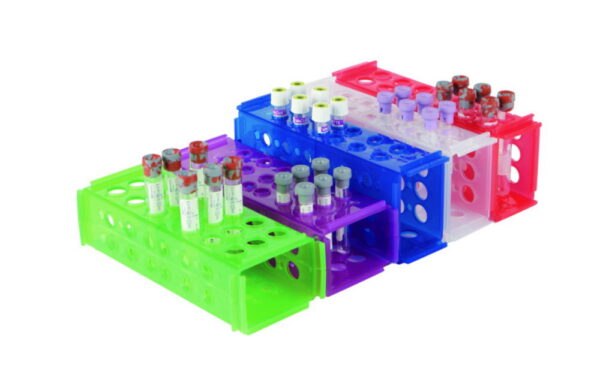 Test Tube Racks, PP, clinical, 4-Way