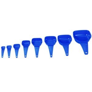Disposable measuring spoons, PS, blue