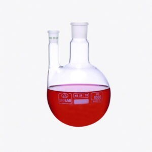 Round bottom flasks with two necks, parallel arm, borosilicate glass 3.3