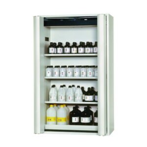 Safety Storage Cabinets S-PHOENIX Vol. 2-90 with Folding Doors, 3 shelves, powder-coated sheet steel