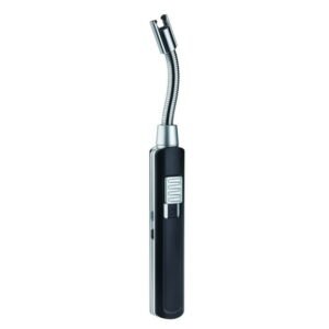Electric arc lighter with flexible neck