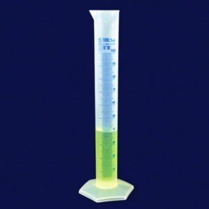 Measuring cylinders, PP, tall form, class B, blue graduated