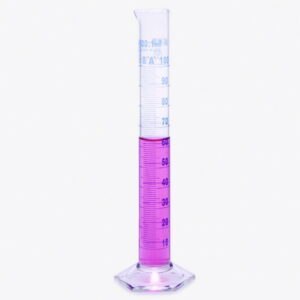Measuring cylinders, borosilicate glass 3.3, tall form, class A, blue graduated
