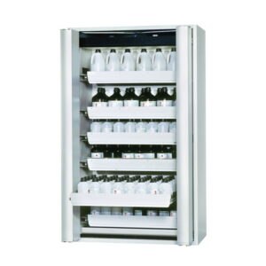 Safety Storage Cabinets S-PHOENIX Vol. 2-90 with Folding Doors, 6 pull-out trays, powder-coated sheet steel